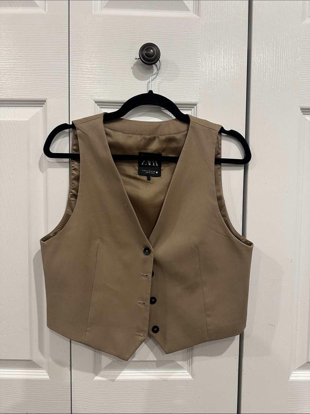 Zara Taupe Tailored Women's Vest